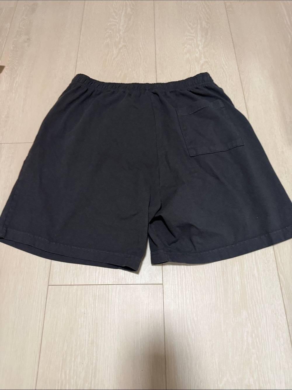 Sporty & Rich Charcoal Logo Unisex Athletic Shorts - Picture 8 of 8